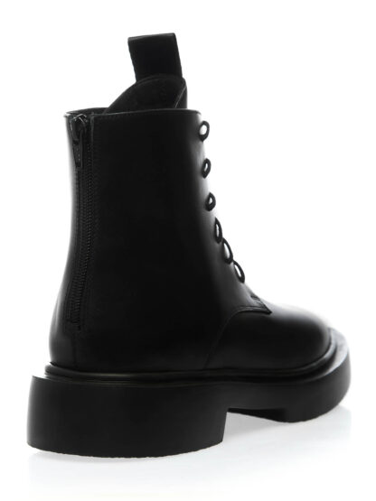 Ghete Bărbați Negre Piele Naturală Fermoar Spate Gemelli Shoes Toamna Iarna, Comanda Online, Livrare in 5-7 zile, Ghete Casual cu Talpa 4 cm