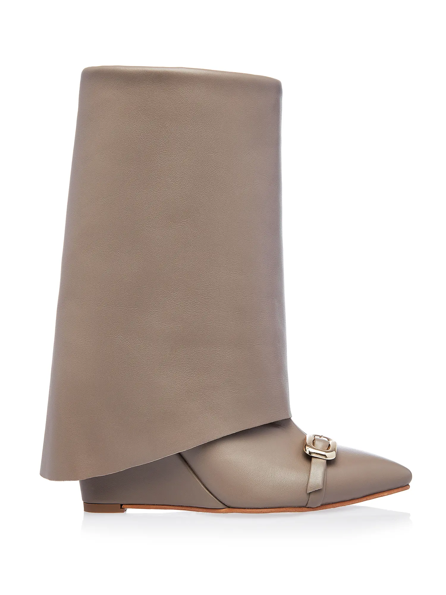 Cizme Grej Piele Naturala Accesorii Catarame GEMELLI SHOES Comanda Online Cizme elegante Lucrate Manual din Piele Naturala de Calitate