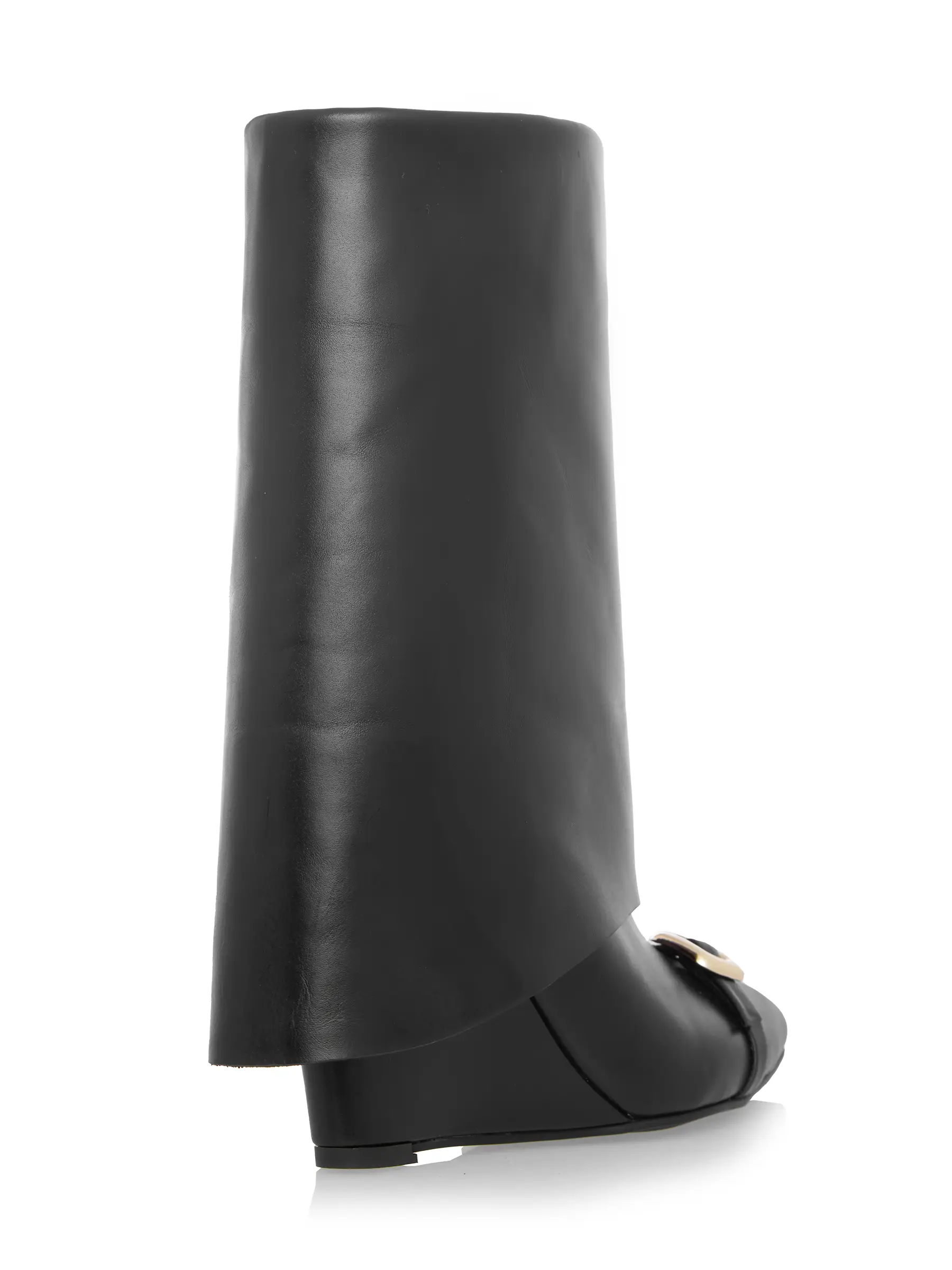 Cizme Negre Piele Naturală Accesorii Catarame Aurii GEMELLI SHOES. Comanda Online Cizme elegante Lucrate Manual din Piele Naturala de Calitate