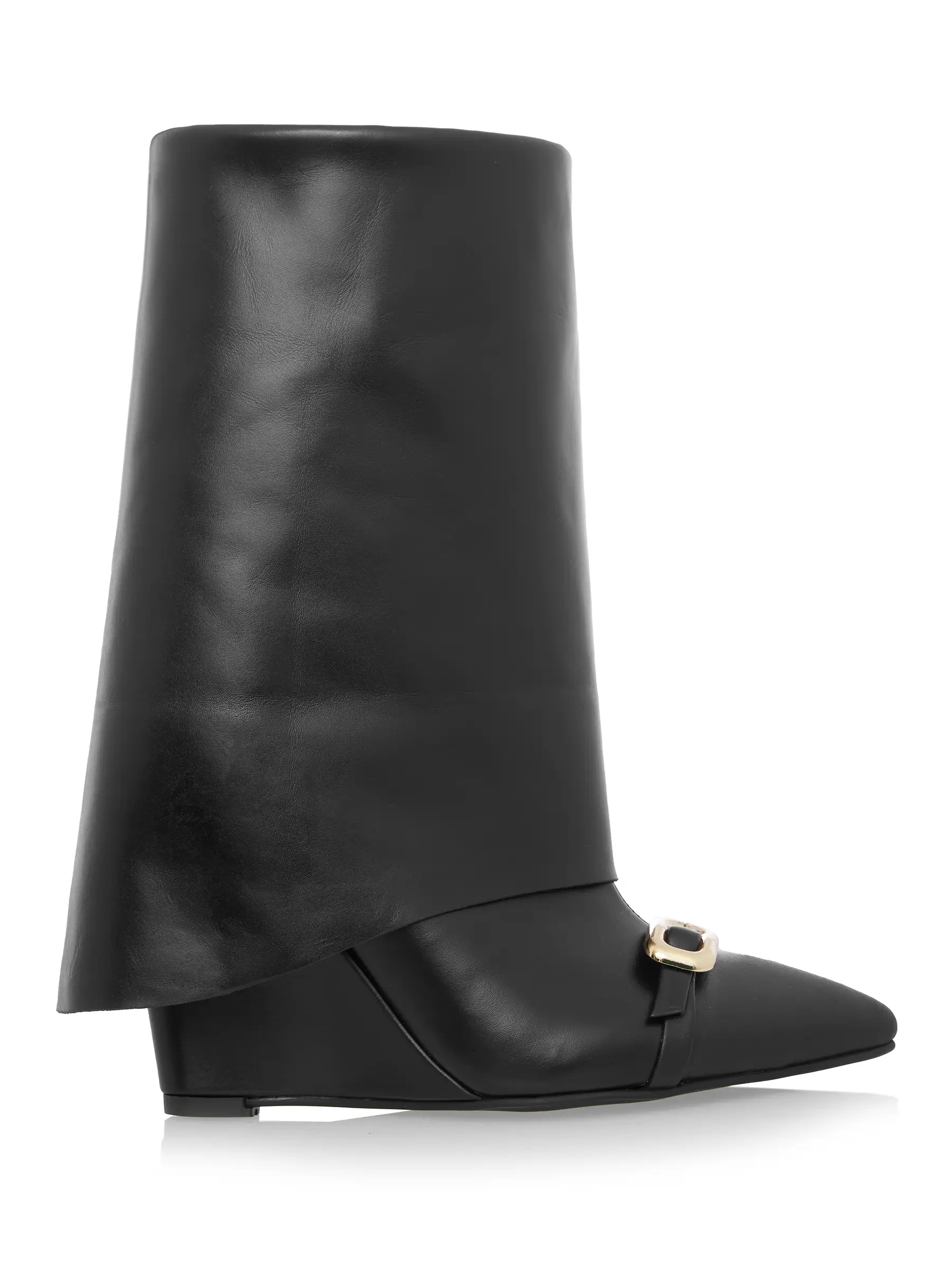 Cizme Negre Piele Naturală Accesorii Catarame Aurii GEMELLI SHOES. Comanda Online Cizme elegante Lucrate Manual din Piele Naturala de Calitate