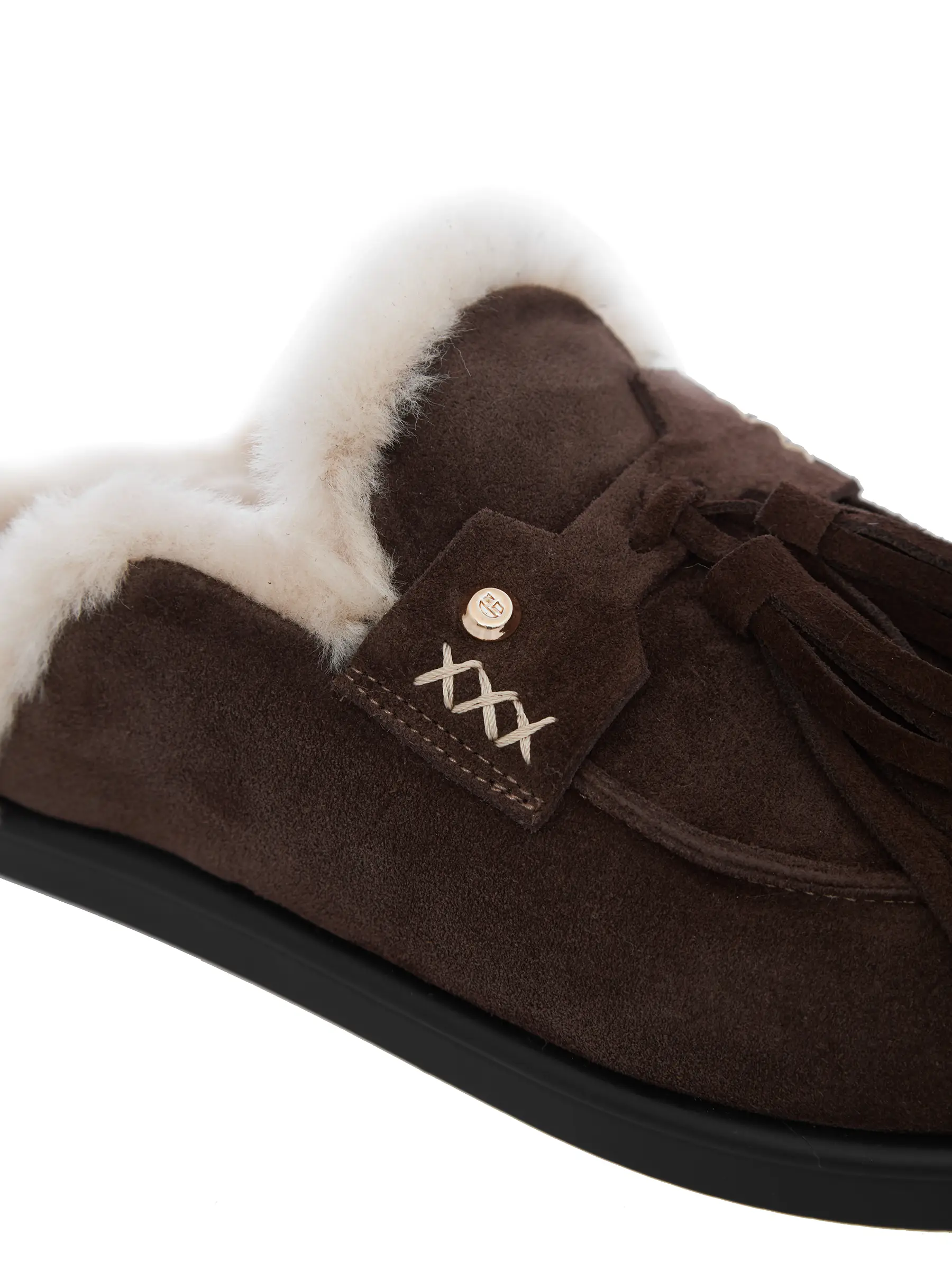Saboti Maro Piele Naturala si Blană Gemelli Shoes, Comanda Online Incaltaminte Casual la comanda lucrata Manual din Piele Naturala