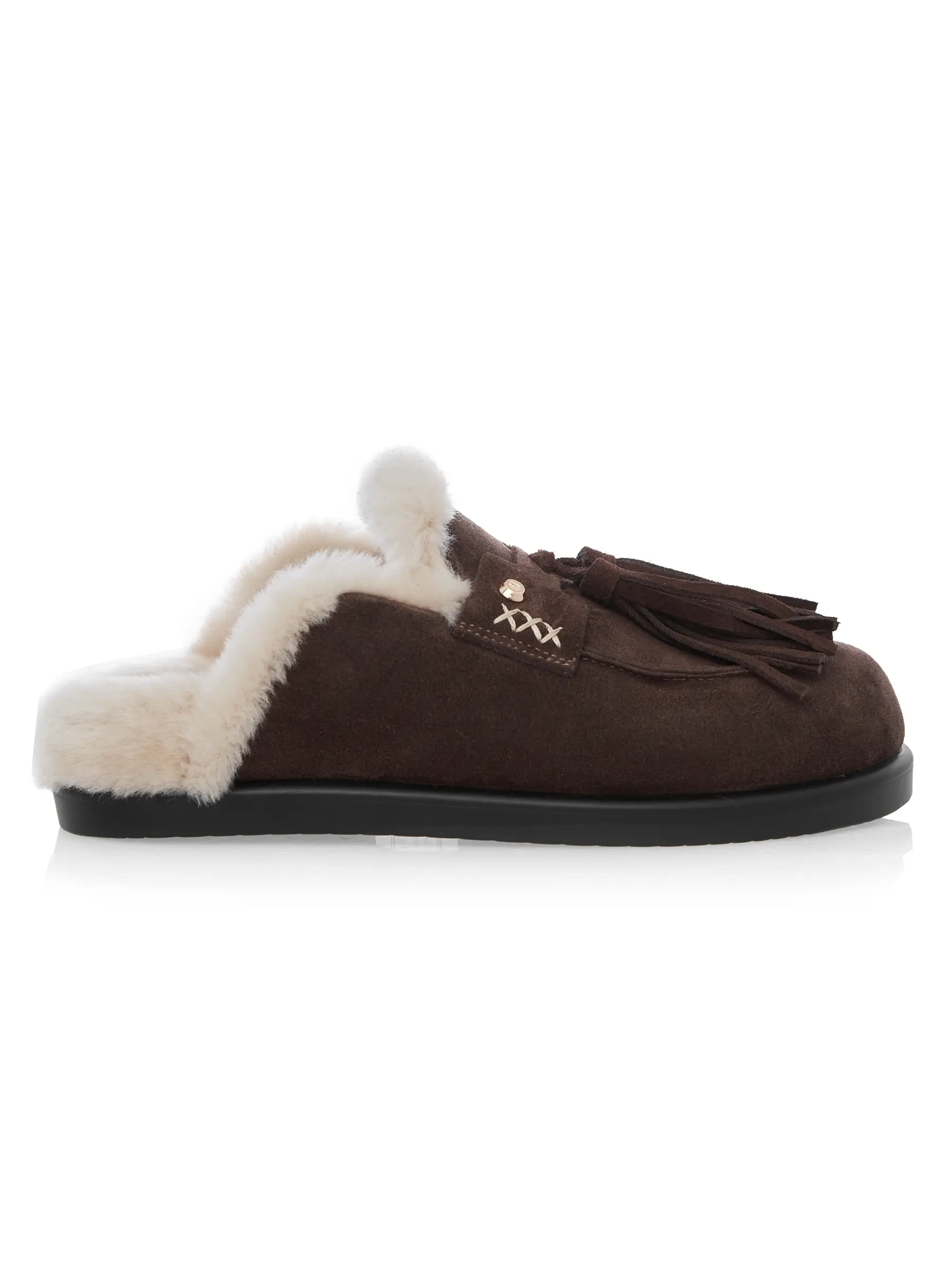 Saboti Maro Piele Naturala si Blană Gemelli Shoes, Comanda Online Incaltaminte Casual la comanda lucrata Manual din Piele Naturala