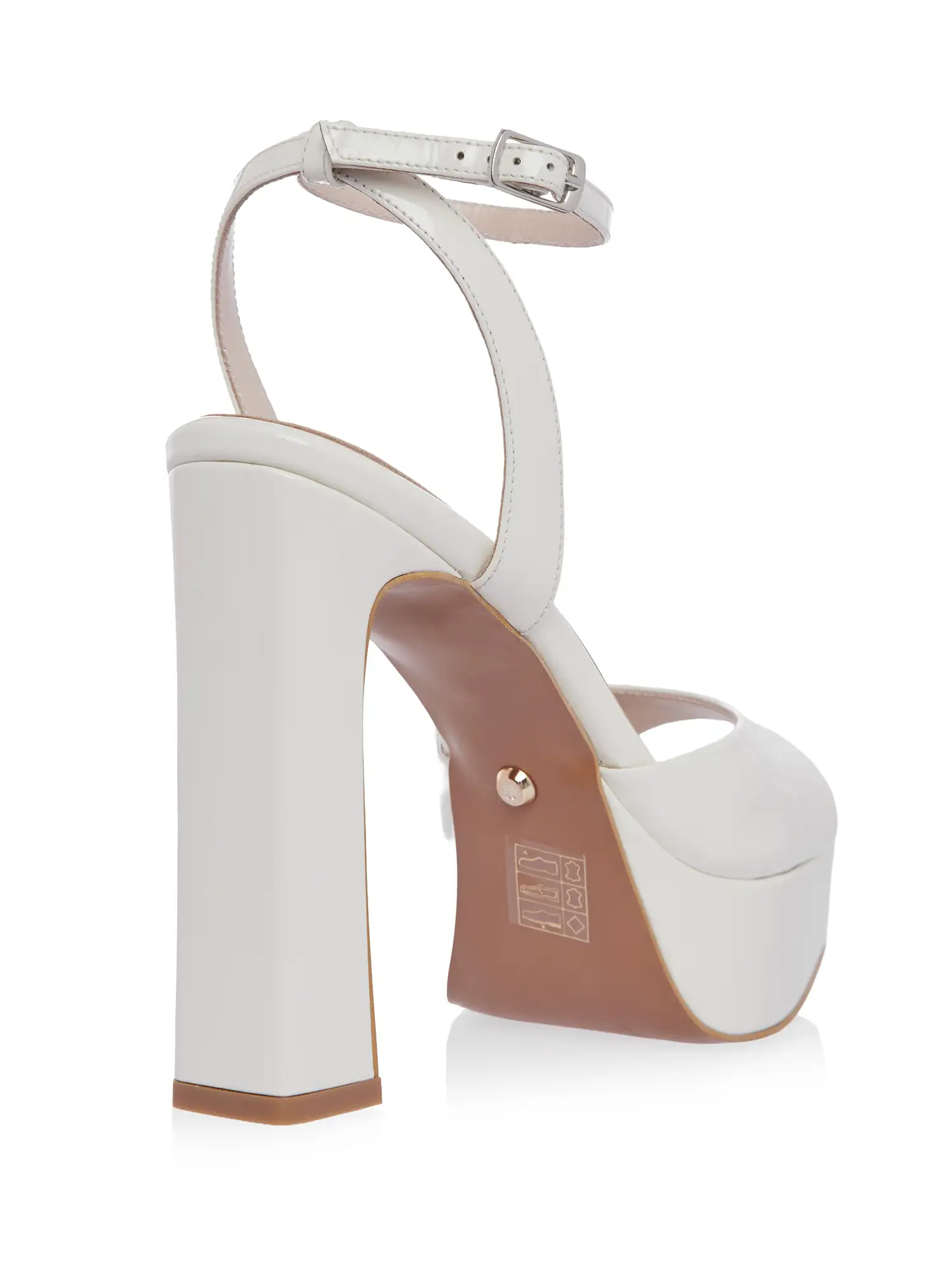 Sandale Albe Platforma Piele Naturală Toc Gros | Gemelli Shoes Primavara Vara Comanda Online O Pereche Fabuloasa, Calitate Garantata